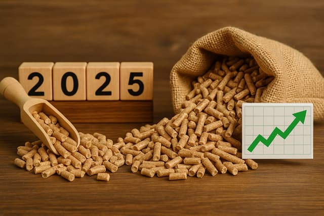 Jaka cena pelletu 2025 — aktualne ceny, prognozy i jak kupić najtaniej